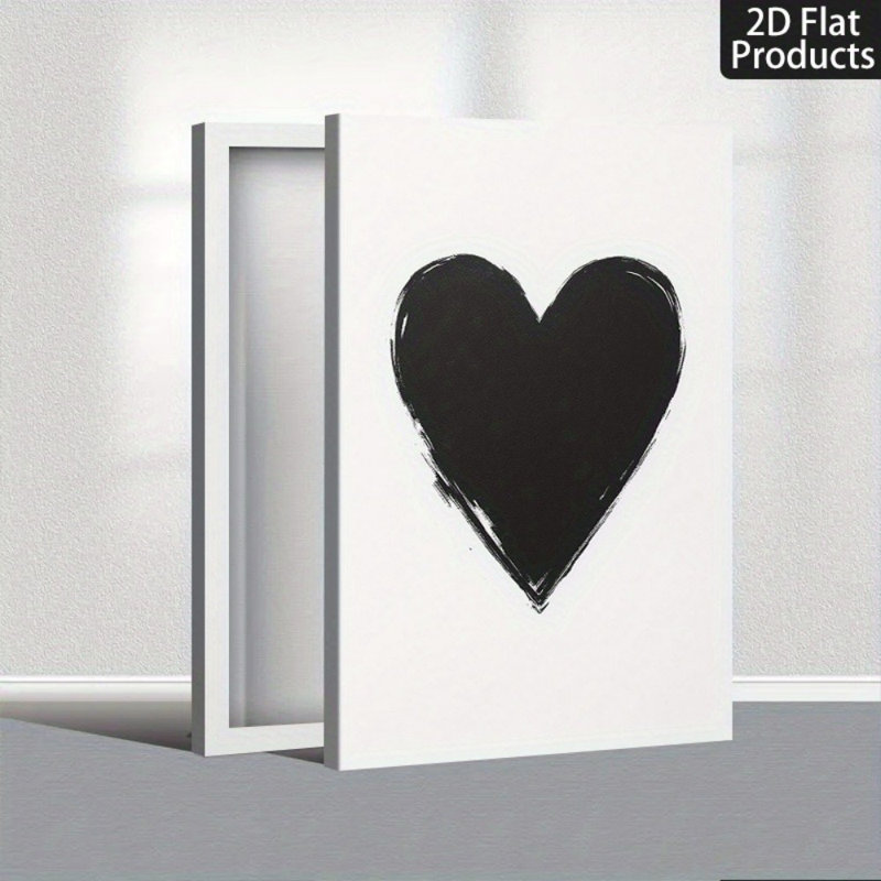 Impression sur toile Modern Modern Heart minimaliste - Urban Studio, 18 * 12 pouces (45 * 30 * 2cm)