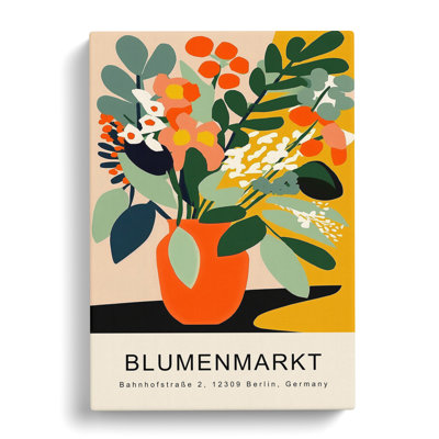 XMKTMKT-122 Berlin Flower Market Exhibition No.2 - Wrapped Canvas
