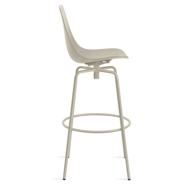Clean Cut Swivel Stool, Gray Green, Bar Stool (31" Seat Height)