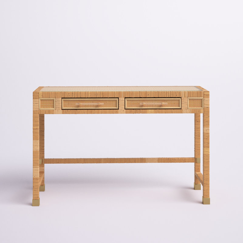 Amara Rattan Desk, Brown