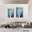 «Funny Animal Llama On A Toilette», reproduction sur toile 3 pièces par Furry Portraits-93061238