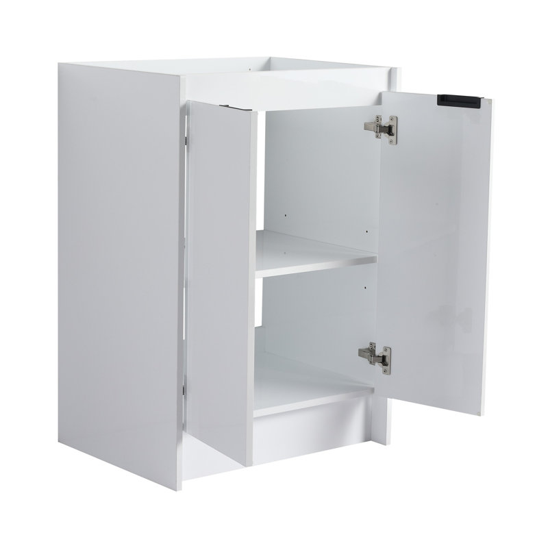 Meuble-lavabo autoportant avec lavabo en résine