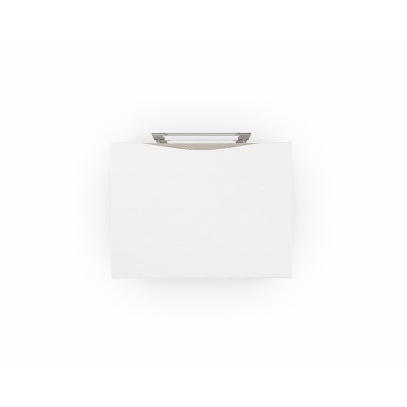 Clear 3 - Drawer Solid Wood Nightstand