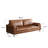 80.31" Genuine Leather Couch - Unparalleled Luxury Mid-century Leather Couch – The Embodiment Of Cozy Lounging And Contemporary Design