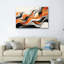 Ensemble de 1 tableau sur toile « Vague et Flamme »-130542532-130542536