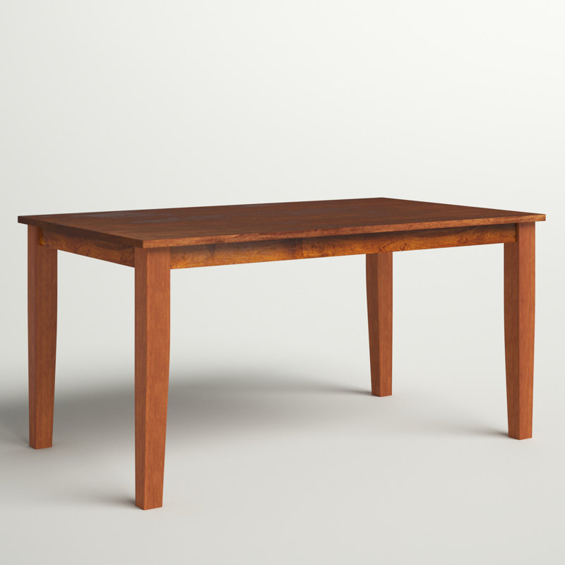 Iyad Solid Wood Dining Table, Caramel, 36”H x 54”L x 32”W