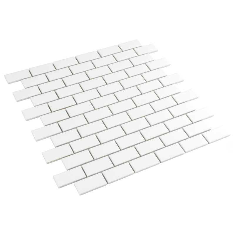Carreau de mosaïque en porcelaine 1 "x 2" Metro