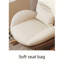 Chaise berçante moderne rembourrée