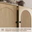 Buffet à panneaux cannelés de style minimaliste moderne de 31,5 pouces de large (ensemble de 3)