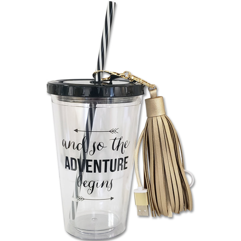Graduation froide 16 oz Verre à boire en plastique