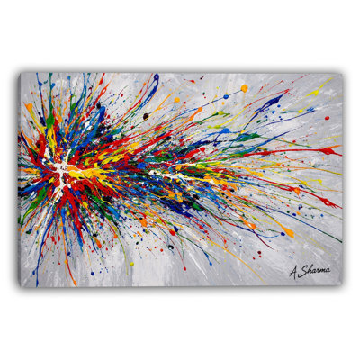 «Spectrum Pulse», art mural sur toile tendue
