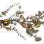 Glittered Mixed Leaves And Berries Artificial Christmas Garland - 9" - Unlit