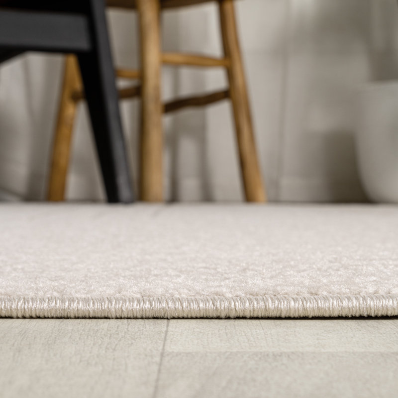 Tapis ivoire / crème intérieur / extérieur Odense, Rond 5 pi 3 po