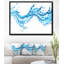 « blue water splashs », reproduction d’impression sur toile tendue encadrée-26667908