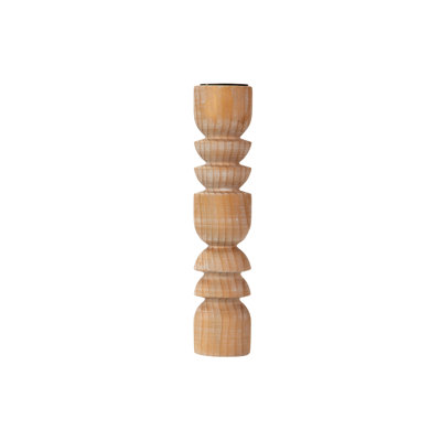 Wood Tabletop Candlestick