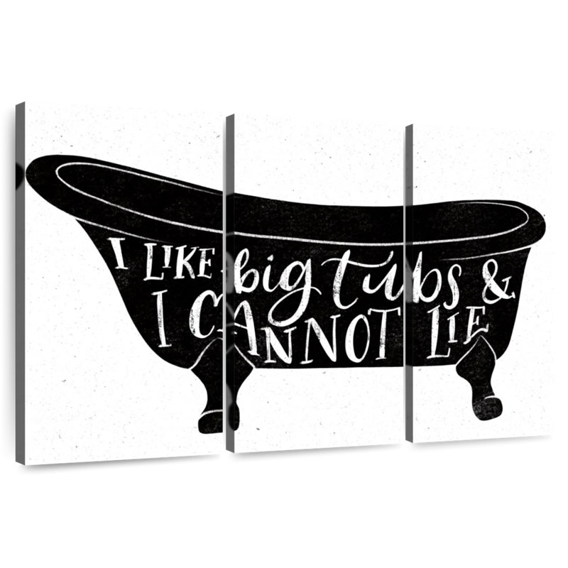 Tergel Bathroom Puns I Black, 24" H x 38" W