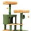 Tour pour arbre à chat Cactus, mobilier pour chat Cactus à plusieurs niveaux avec 2 lits plateforme et 2 maisons pour chat, grand arbre à chat mignon avec lit à structure en métal et 1 hamac