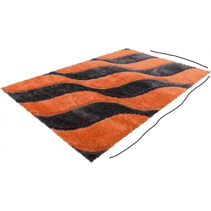 Geometric Shag Area Rug, Rectangle 120 x 170 cm