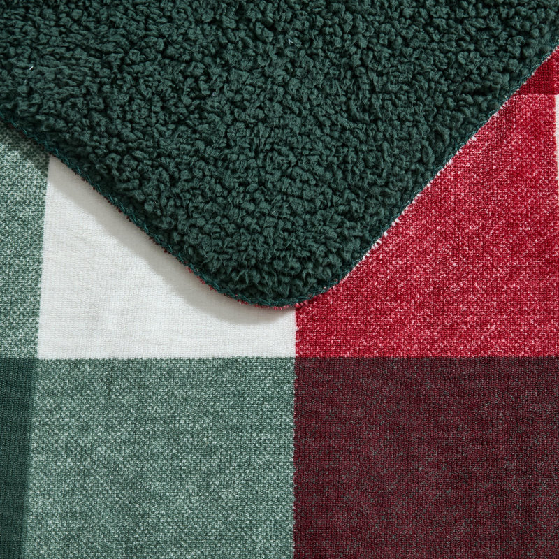 Jeté réversible imprimé Eddie Bauer, Mountain Fall Plaid Green