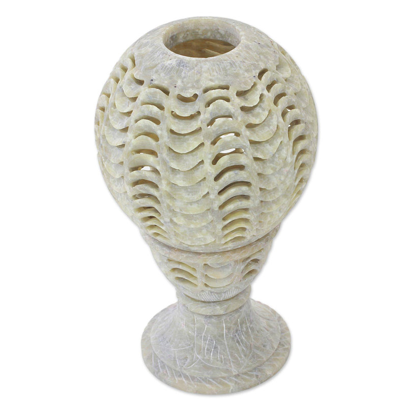 6.25'' H Stone Tabletop Tealight Holder