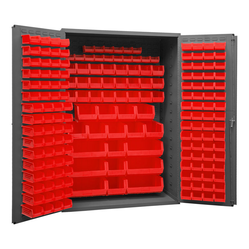 Armoire de rangement H 72 "x l 48" x p 24 "zavijah, Rouge