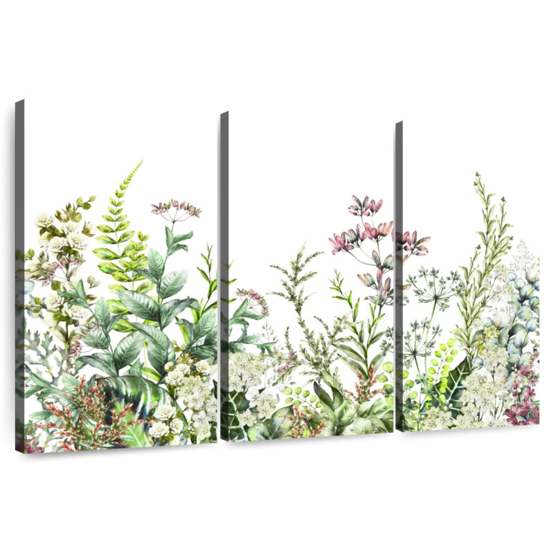 Harnek herbes et fleurs sauvages, H 24 po x l 38 po