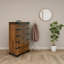 Ensemble de chambre à coucher grand lit deux tons Parota