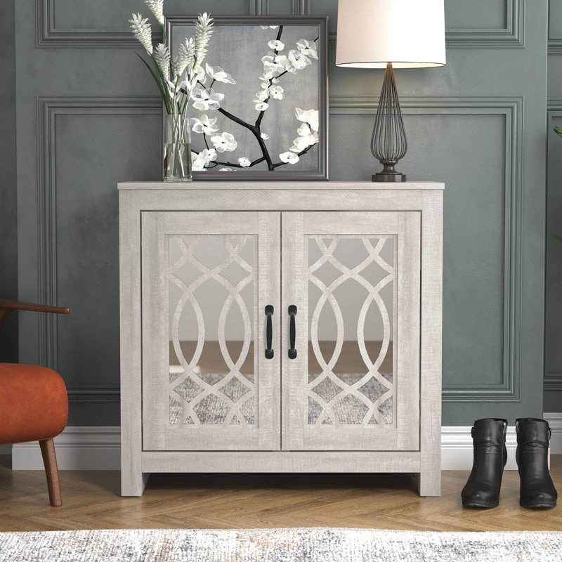 Allivia 12 Pair Shoe Storage Cabinet, Dusty Gray Oak