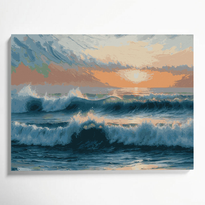 Art mural sur toile Coastal, H 16 po x l 20 po