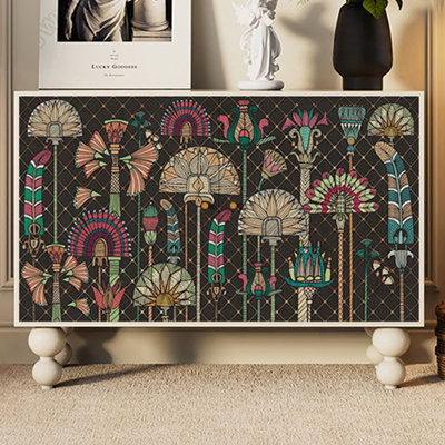 Modern Solid Wood Accent Cabinet