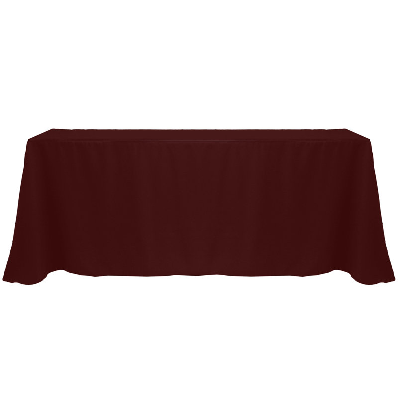 Solee Solid Color Tablecloth, 108" x 156", 1, Burgundy