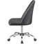 Siège gris pour bureau à domicile avec finition et rembourrage ergonomique pour chaise