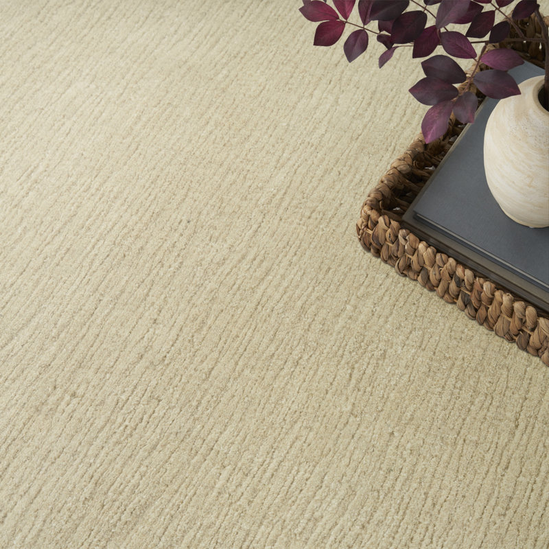 Nourison Strata 9'9" x 13'9" Beige Farmhouse Indoor Rug, 9'9" x 13'9", Beige
