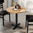 30" Round Solid Wood Commercial Tabletop with 22" x 22" Table Height X-Base-1650265668-1650265670-1650265664