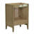 Bathroom Vanity Base without Sink, Featuring Rattan Cabinet with Doors and Drawer