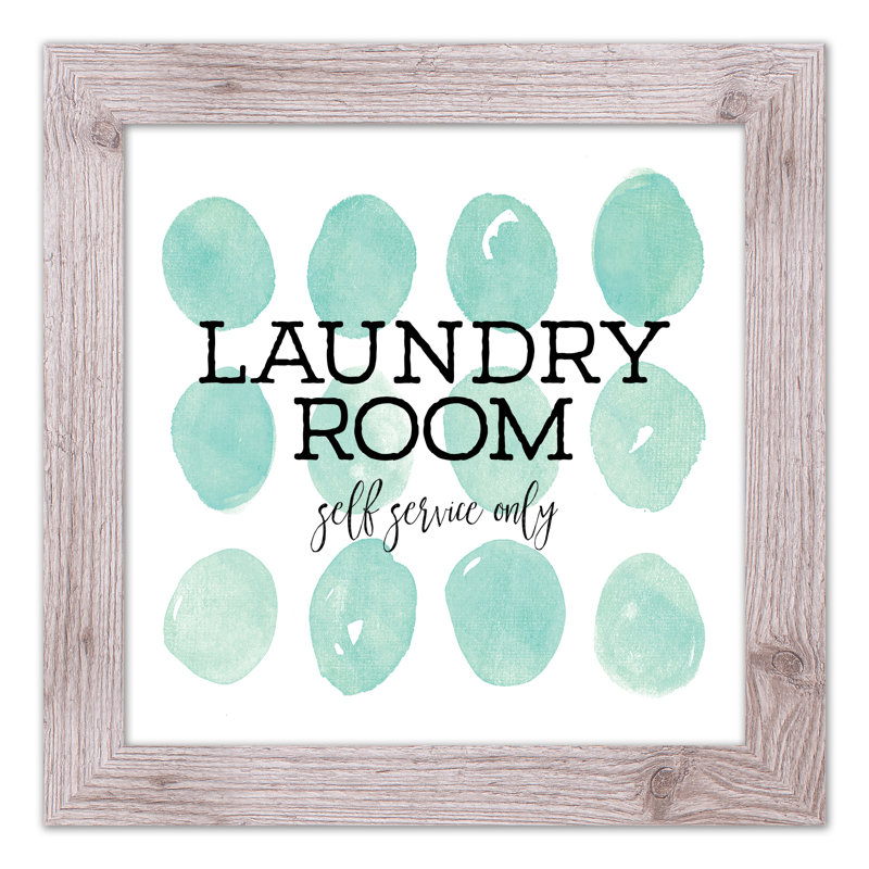 Laundry Room, reproduction encadrée, H 16 po x l 16 po x P 0,75 po