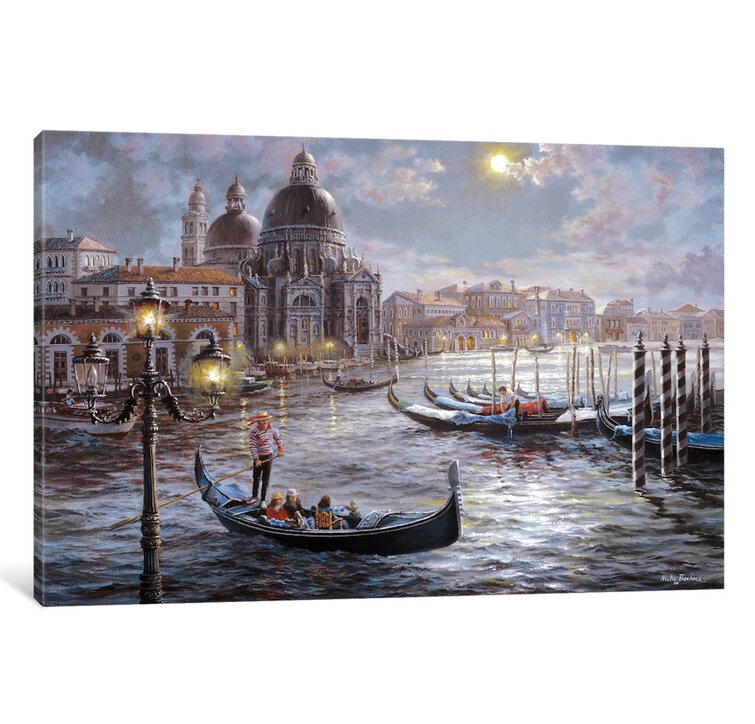 Bless international 'Grand Canal Venice' Painting Print on Canvas ...