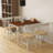 Dining Table Set Mid Century Modern Small Saving Space Dining Table Set-130975369-130975370