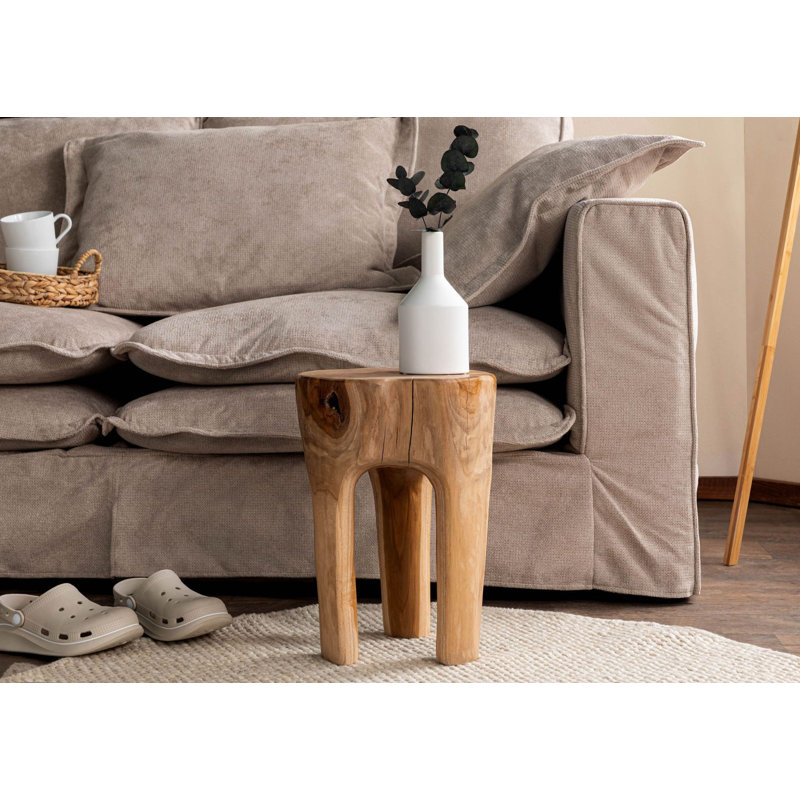 Unika Solid Wood Accent Stool