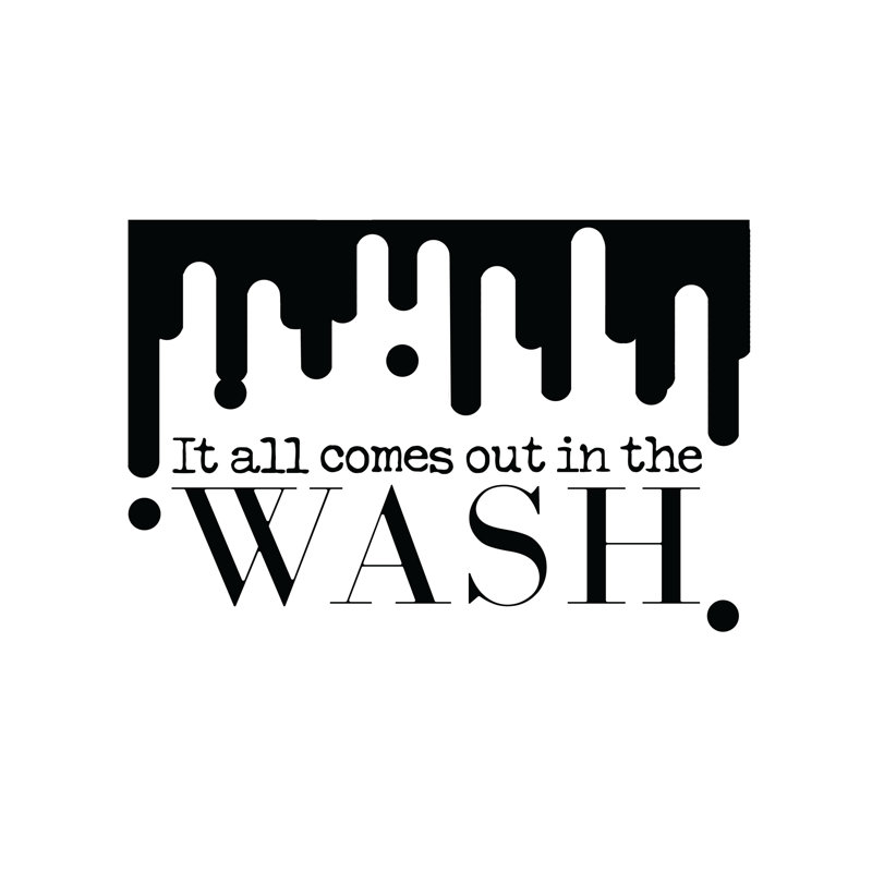 Out Wash - Textual Art Print, 61 cm H x 91 cm W, Black Floater Framed