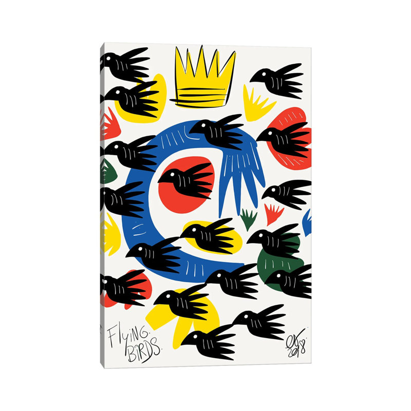 Flying Birds by Emmanuel Signorino - Wrapped Canvas Print, 20.32 cm H x 30.48 cm W