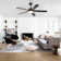 52" Large Ceiling Fan With LED Lights And Remote Control