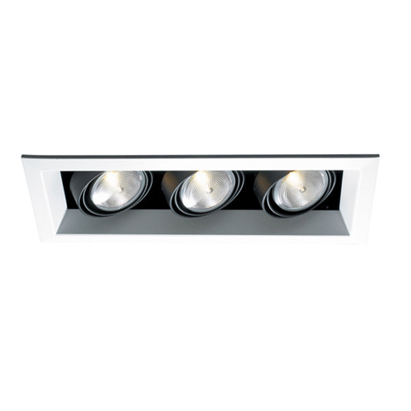 Ensemble de 3 lumières encastrées, Noir