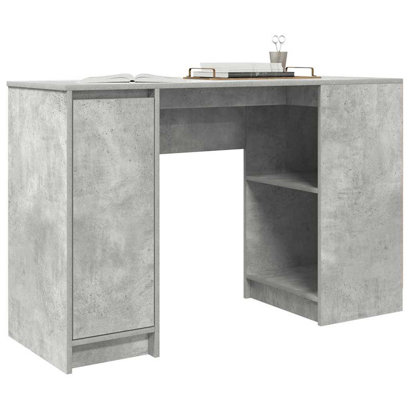 Desk 120X42x76 Cm Engineered Wood, Concrete Grey