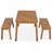 3 Pieces Dining Set, 1 Picnic Table With 2 Benches