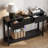 Console Table With 3 Drawers, Narrow Long Ent...