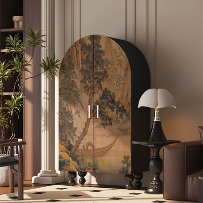 Garde-robe multifonctionnelle à double porte pour chambre à coucher