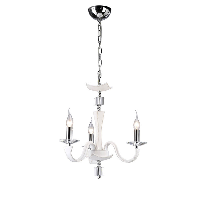 Killingsworth 3 - Light Candle Style Chandelier, White