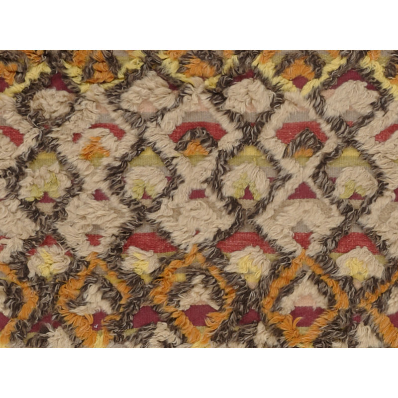 Moroccan Geometric Area Rug in Beige/Brown/Red