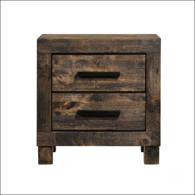 2 Drawers MDF Nightstand